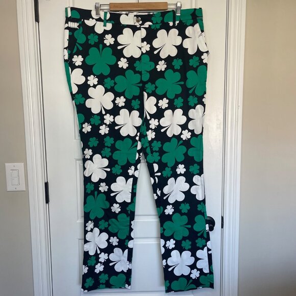 Royal & Awesome Paddy Par! Golf Pants Men's Size 42 X 34 Shamrock St. Patty NEW - Picture 4 of 14